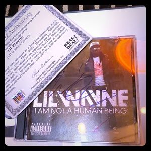 Signed Lil Wayne I am not a human being!!!!